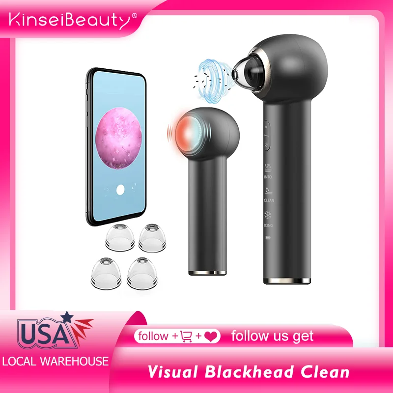 

Face Massager Hot & Cold Compress Visual Camera Acen Blackhead Removal Vacuum WiFi HD Microscope Facial Pore Dead Skin Cleanser