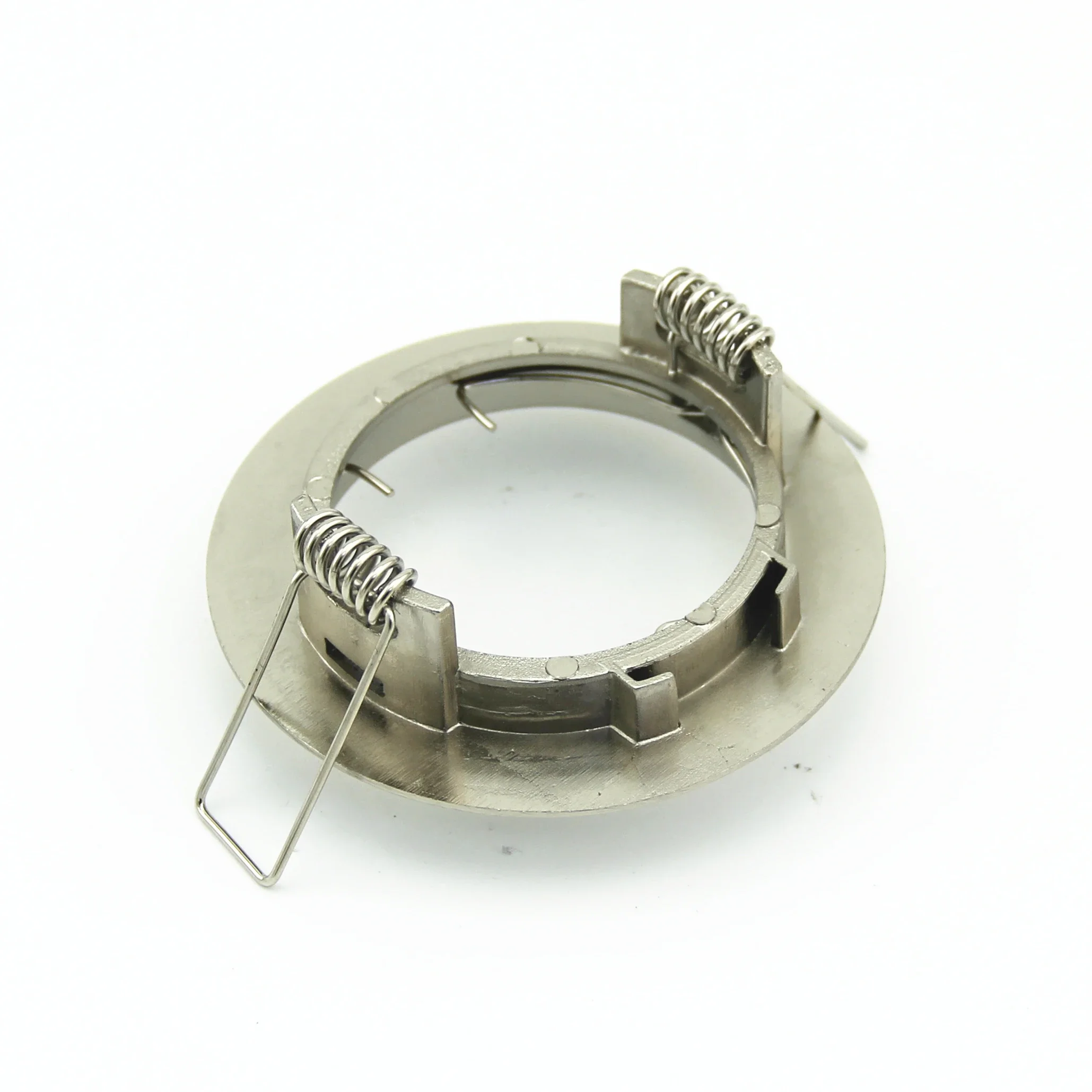 Description Picture 3 of item2/6/12PCS Round Style Zinc Alloy MR16 Gu10 Ceiling Spotlight Recessed Down Light Fixture with Satin Nickel Color for Home Decor