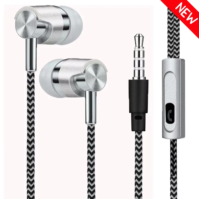 Noise-Cancelling HiFi Stereo In-Ear Earphones with Mic