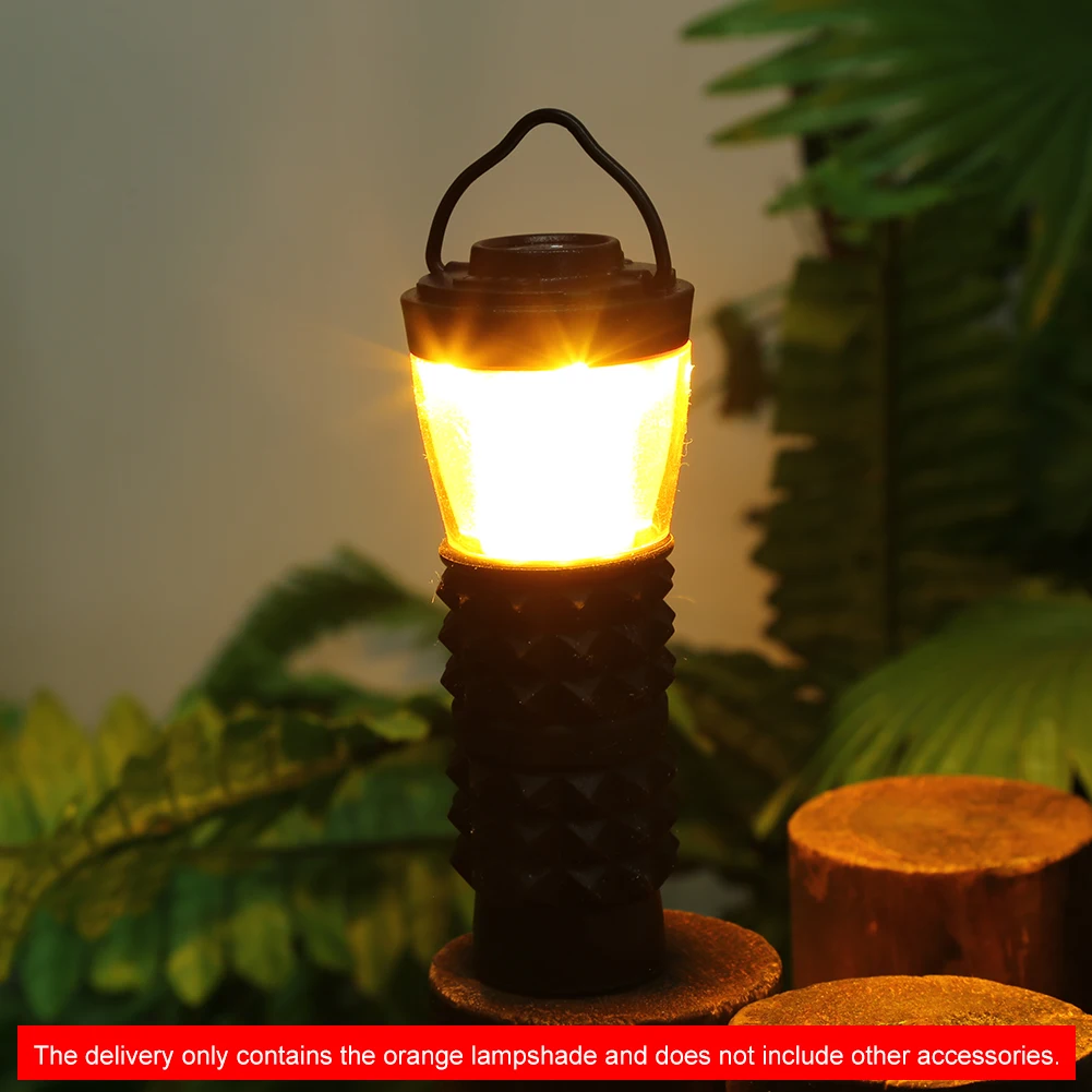 Orange Light Protective Cover Color Change Camping Lamp Cover Plastic Lantern Cover Lightweight for Goal Zero Light