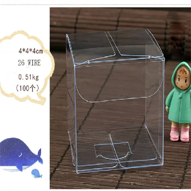 10 Stück Großhandel NewClear PVC Box Verpackung Hochzeit/Weihnachtsgeschenk Schokolade Süßigkeiten Apfel Geschenk Event Transparente Box/Fall – Detail 3