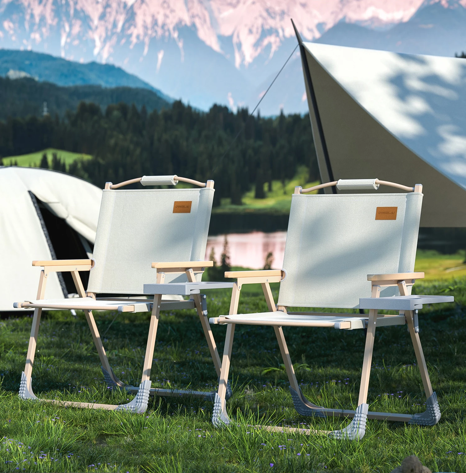 

Outdoor folding chairs picnic camping portable tables and chairs balcony leisure fishing beach chairs.