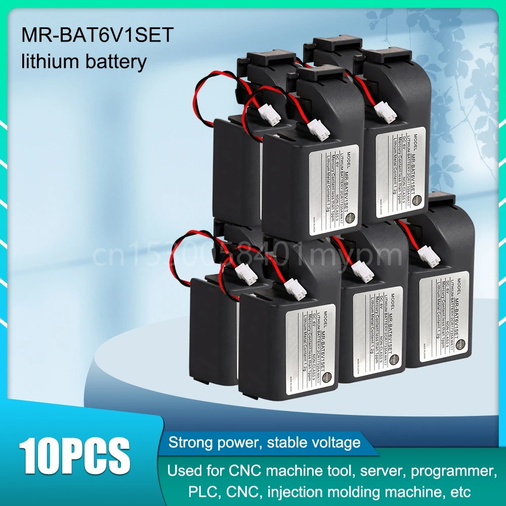 10PCS MR BAT6V1SET MR J4 6V PLC Battery 2CR17335A WK17 Batteries with