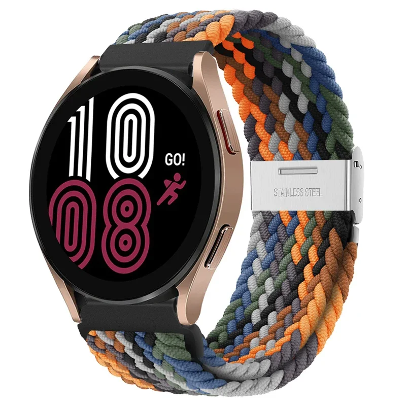 Braided Elastic Nylon Band - 20mm/22mm - Multi-Functional Smartwatch Bracelet