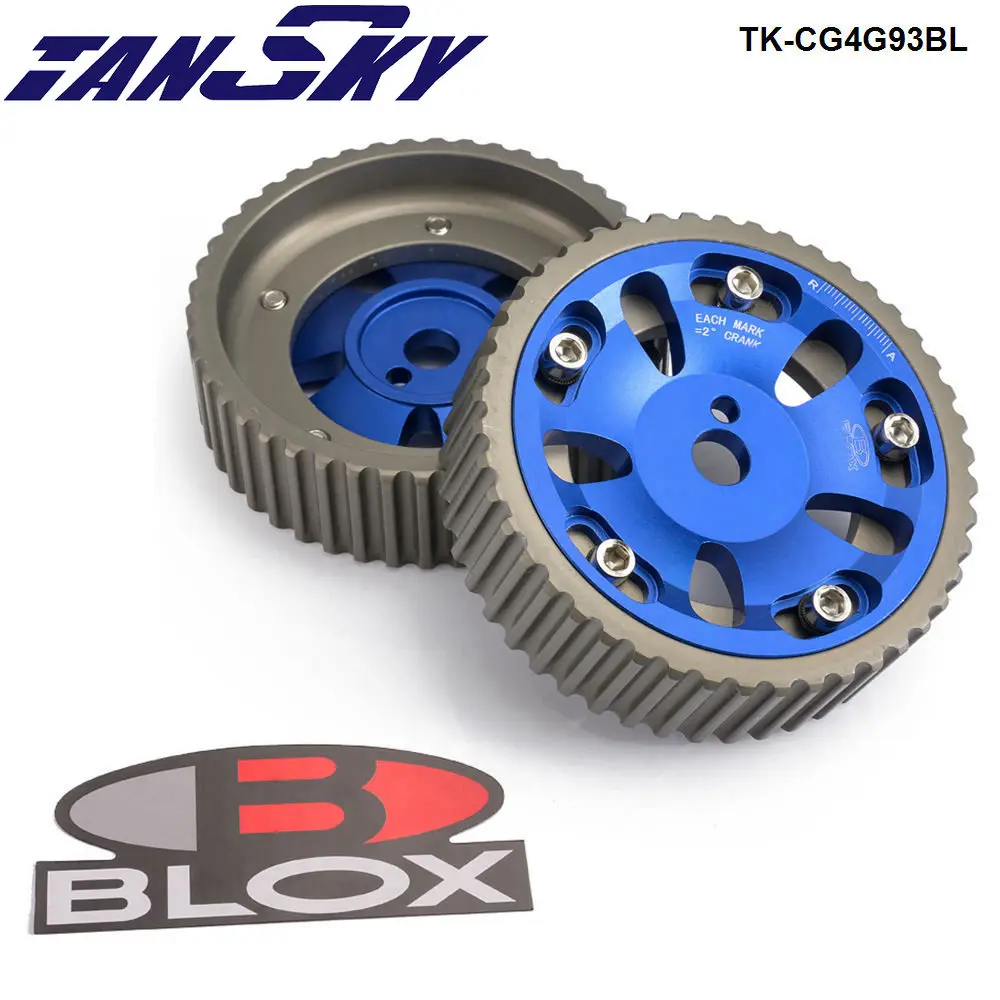 2Pcs Adjustable Cam Gears Timing Gear pulley kit For Mitsubishi 4G93 DOHC Engine 93-01 TK-CG4G93BL cam gear pulley kit