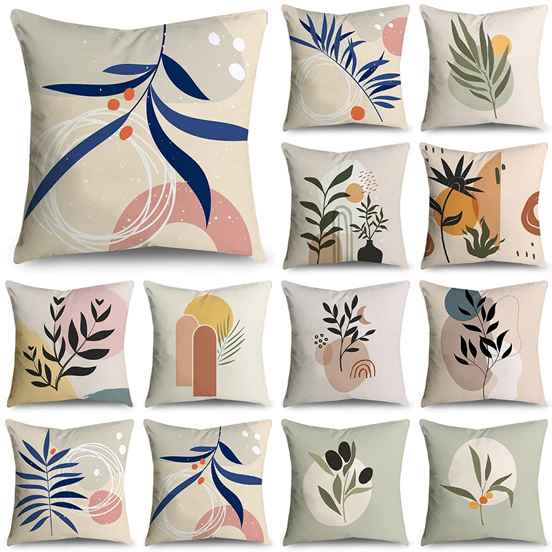 

NIGHTWISH Morandi color Pillowcase Daily Use Design Home Decor Sofa Cushion Cover 40/45/50cm Happy Easter Day