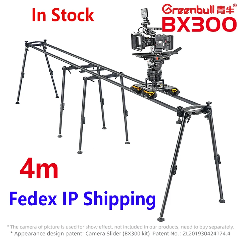 

Greenbull BX300 4m Portable Motorized Video Dslr Electronic Camera Track Dolly Slider Dolly&rail 1.6 Meter 70KG