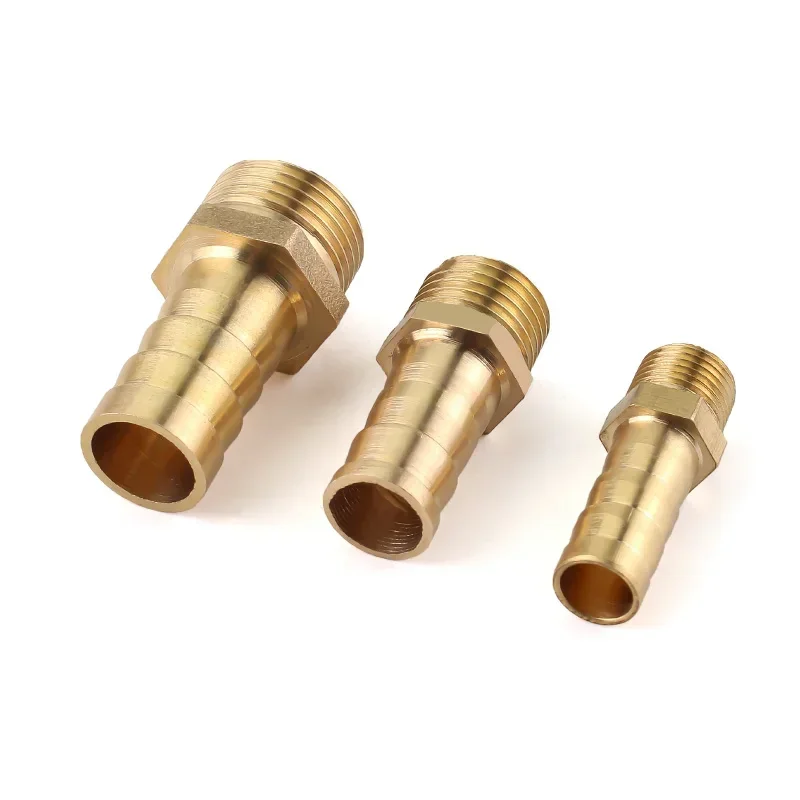 Water Pipe Fitting Pagoda Connector 6 8 10 12 14mm Hose Barb Connector Thread 1/8 1/4 3/8 1/2 inch