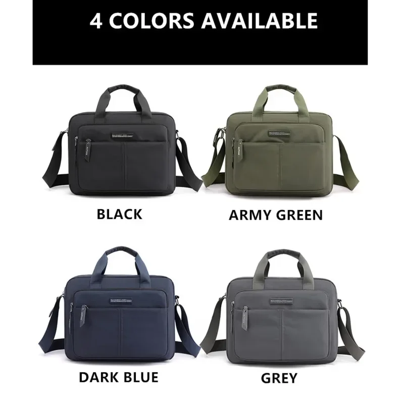 

OYIXINGER Men One Shoulder Briefcase Bags For 12" IPAD Waterproof Nylon Small Men's Handbag Office Briefcases For A4 Magazine