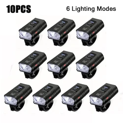 Bright LED Bicycle Front Light with Type - C Charging - Enhanced Safety (10pcs BK02)