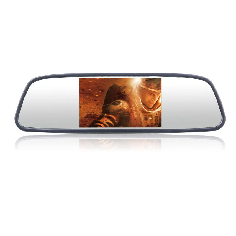 2.4g wireless 5" TFT LCD Car Rear View Mirror Monitor Kit + Waterproof Mini Backup Reverse Reversing Camera For Car/Vehicle