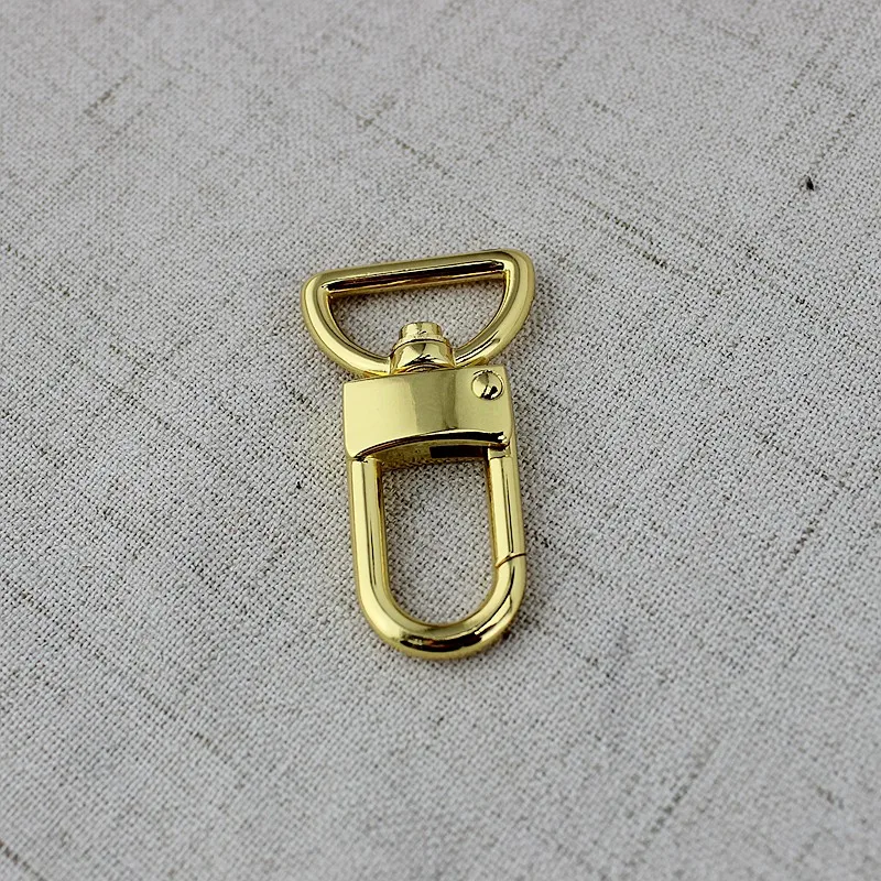 16mm 19mm25mm High quality Deep gold hook webbing trigger snap hook swivel clasp lobster claws swivel hooks hard carabines