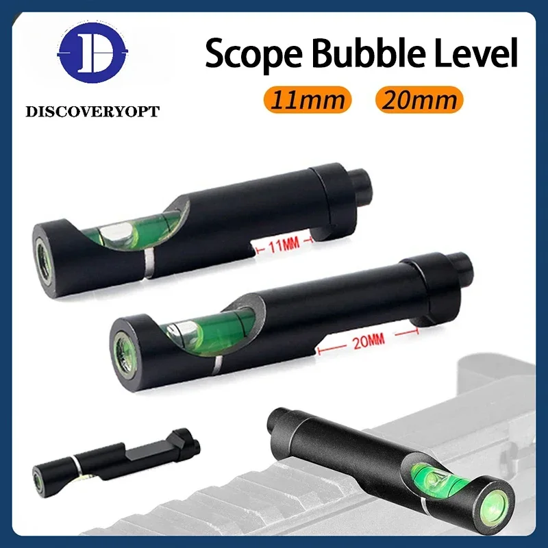 DISCOVERY Scope Bubble Leveler Optical Scope Mounts for 11mm/20mm Picatinny Rail Rifel Leveling Tool Kit Airsoft Accessories