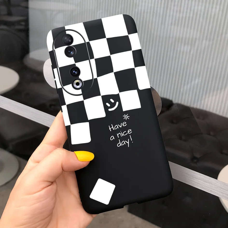 Fashion Leopard Painted Matte Soft Phone Case for Huawei Honor 90 Series