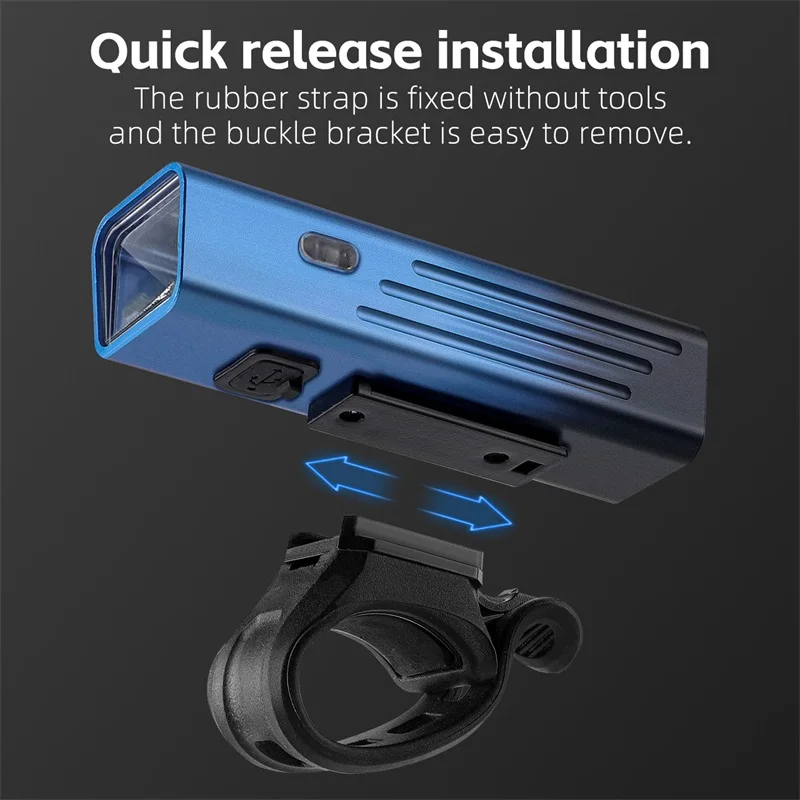 WEST BIKING 자전거 전조등, C 타입 충전식 손전등, MTB 자전거 헤드라이트, 자전거 경고등, 사이클링 액세서리