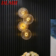 

DLMH Postmodern Sconces Lamp Luxury Creative Round Design LED Indoor Light Fixtures Wall Mount