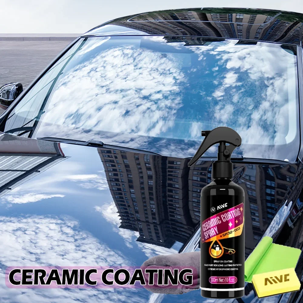 CarCeramicCoatingAutoPaintCareWaxHydrophobicCoatSprayHigh