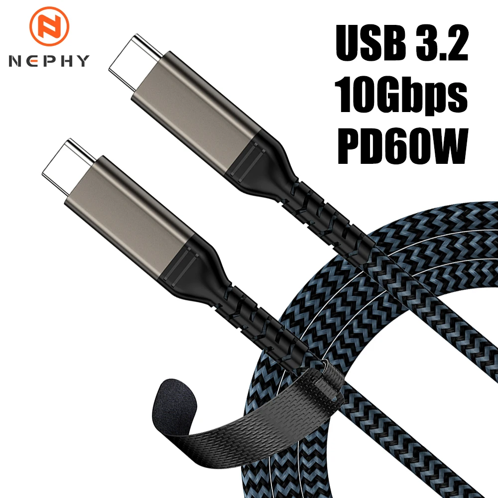 High-Speed USB 3.2 Type-C Fast Charging Cable - Various Lengths