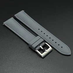Braided FKM Rubber Quick - Release Watch Strap - Universal Fit, 20 - 22mm - 22mm (Grey)