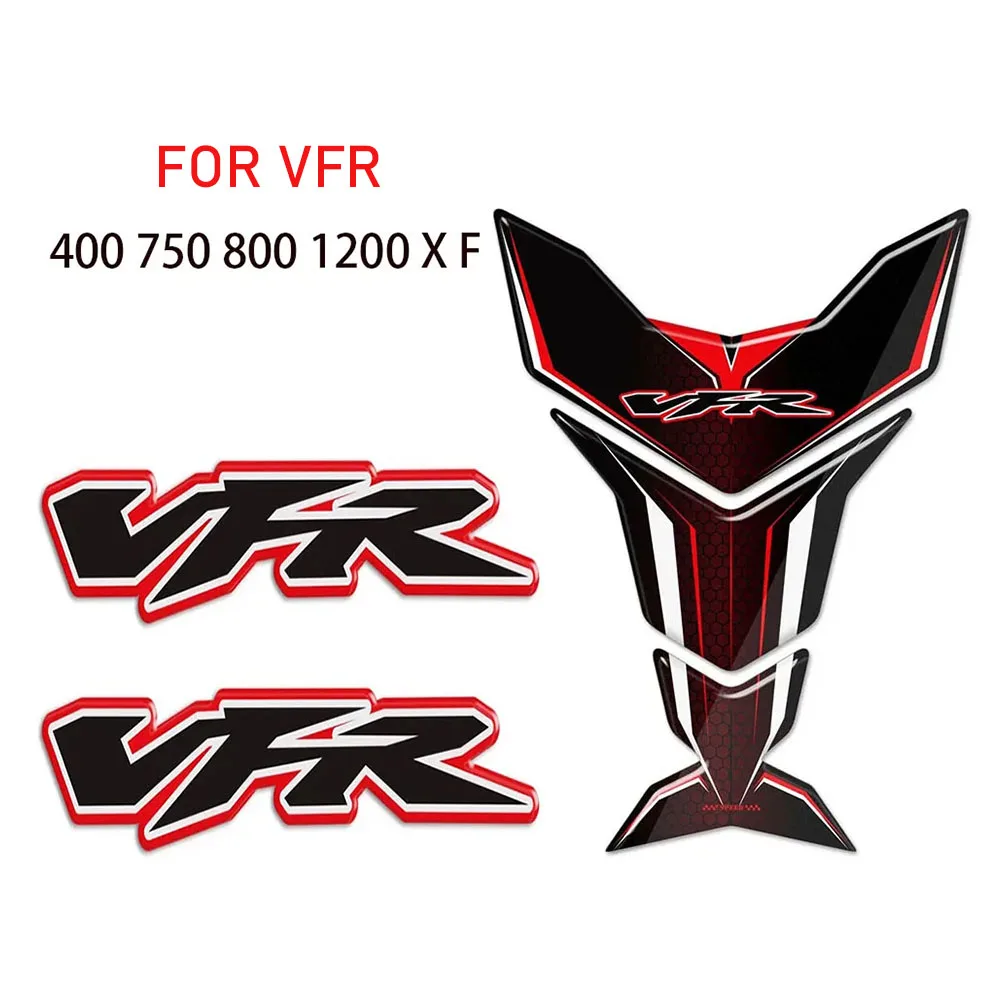 

Stickers Protector Fairing Emblem Badge Tank Pad Tankpad Motorcycle For Honda VFR 400 750 800 1200 X F