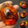 5*4cm Beautiful Amber Butterfly Insects Stone Pendant Necklace Gemstone For DIYJewellery Pendant Crafts Home Decoration C1Z6 6