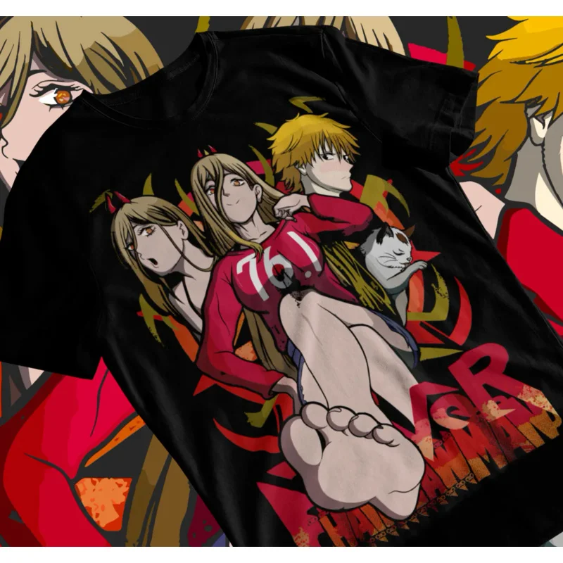 

POWERT-ShirtDevilAnimeJapaneseMangaChainsawManDenjiPowerSoftTee