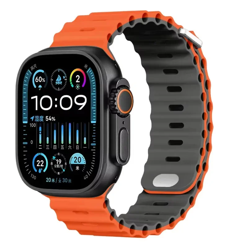 Ocean Soft Silicone Strap - Comfortable Watch Band in Multiple Sizes