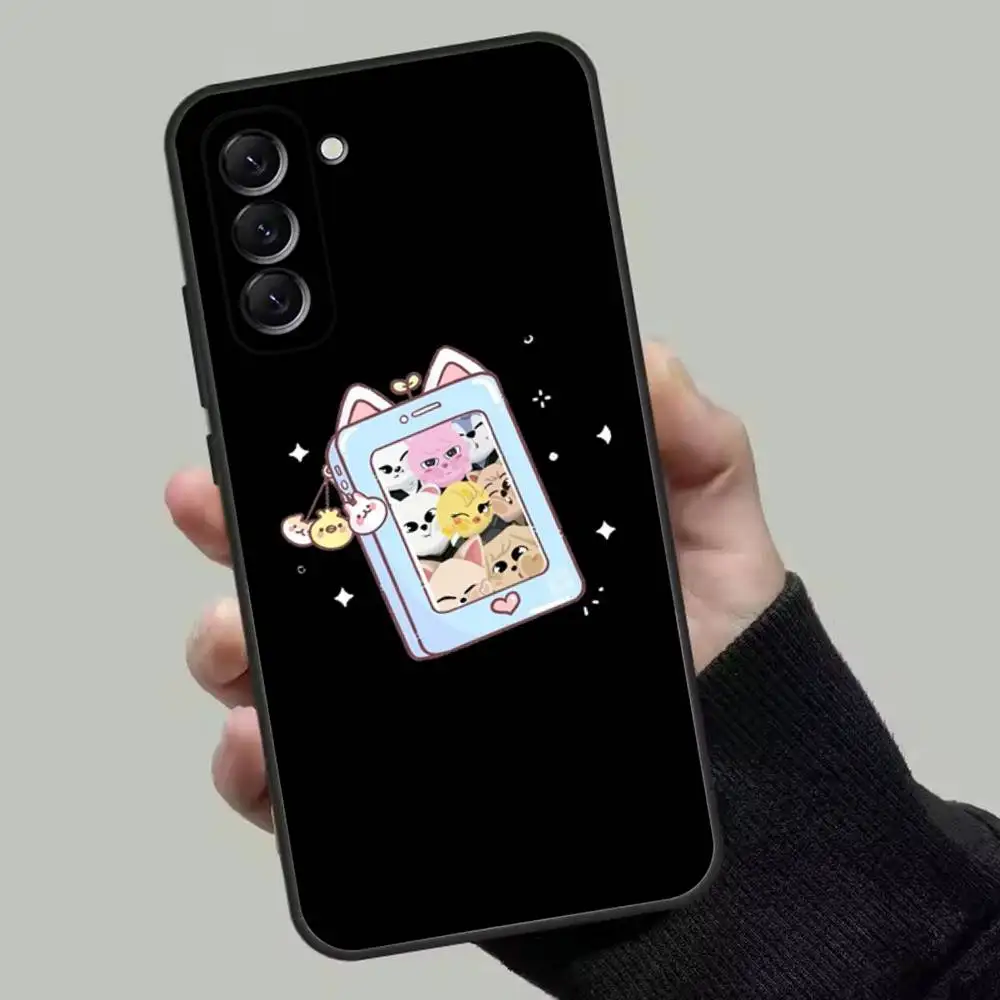 Kpop Stray-Kids Skzoo Soft Black Phone Case