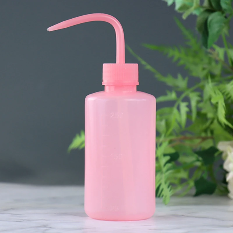 1PC 속눈썹 청소 병, 팔꿈치 청소 병 물 짜기 Dropper 플라스틱 짜기 병 속눈썹 목욕 병 프라이머 주전자