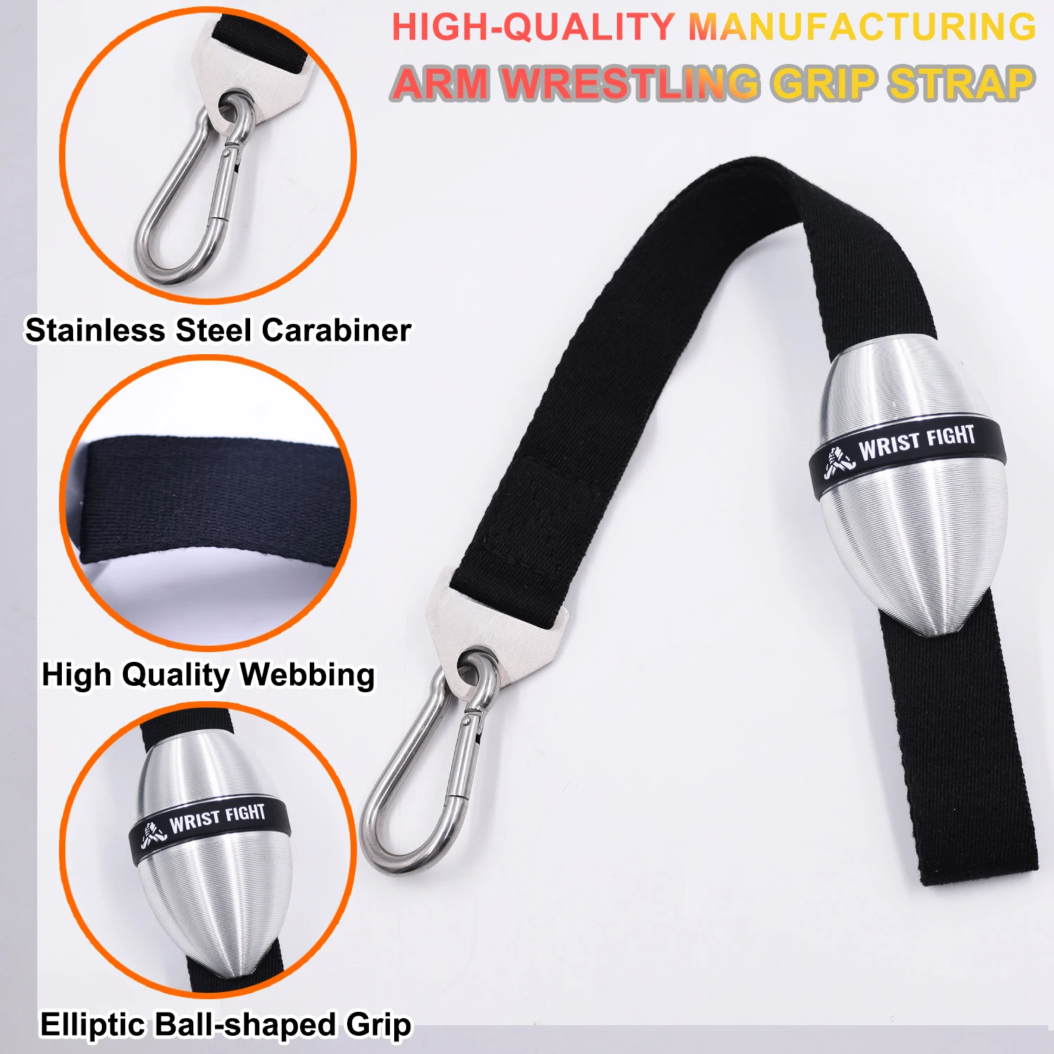 Aluminum Alloy Elliptical Wrist Ball Trainer Durable Forearm & Grip Strength Exerciser Pronation & Supination Training arm muscle trainer