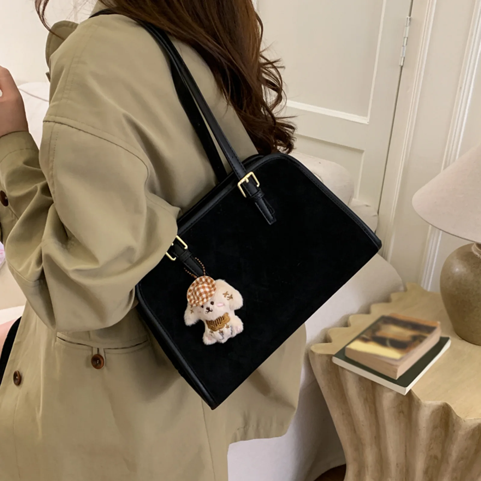 PU Leather Shoulder Bag Vintage Underarm Bag Fashion Tote Bags for Women Work Shopping Travel Daily