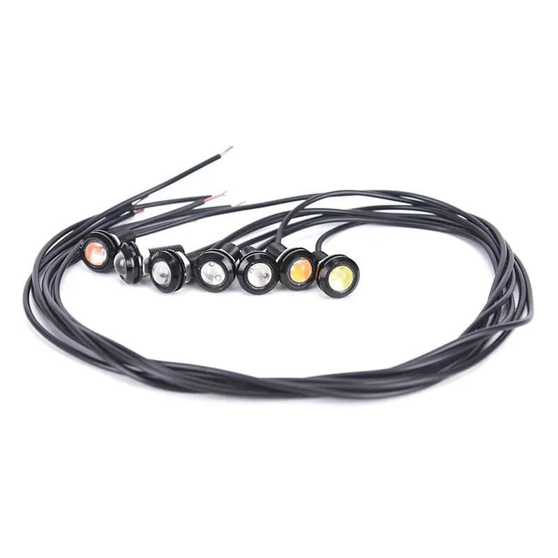 1pcs 12V LED 18mm Eagle Eye Light High Power lamp Daytime Running Light parking lights car