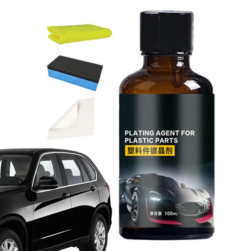

Trim Restorer Automotive 100ml Multi-functional Long Lasting Tire Shine Spray Car Cleaner Safe For Cars Trucks Motorcycles RVs &
