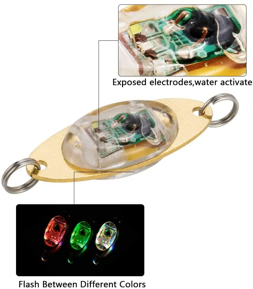 PRO BEROS 1/2/3/4pcs Fishing Lure Light LED Bait Deep Drop Underwater Eye Fishing Squid Bait Luminous Lure for Attracting Fish