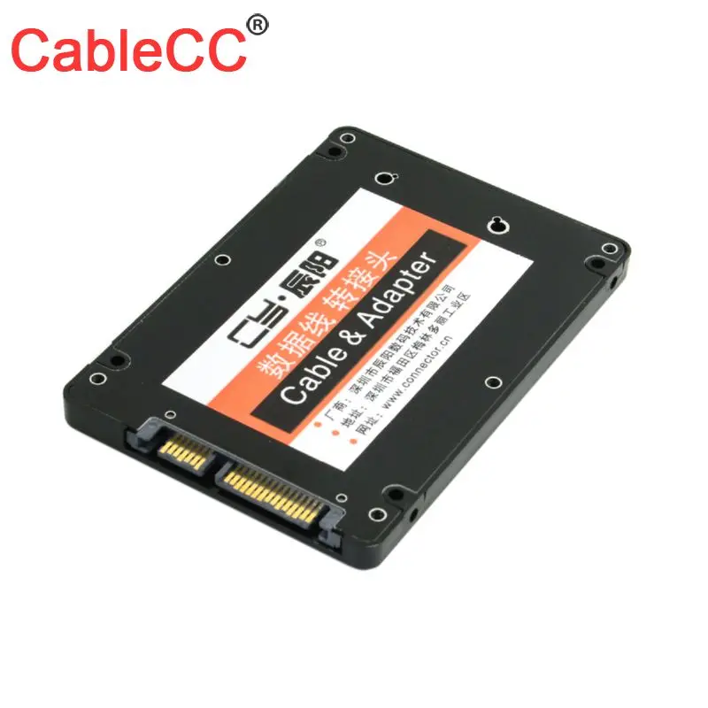 

CY Xiwai Mini PCI-E mSATA SSD to 2.5" SATA Hard Disk Enclosure Case Converter Adapter Blacm Color
