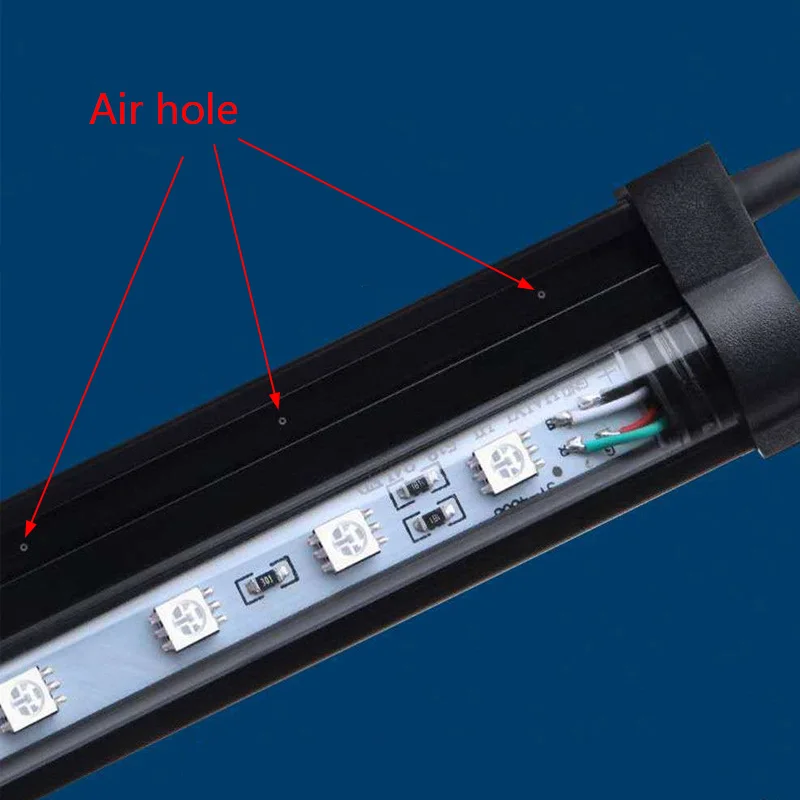 Fish Tank Air Pump + Bubble Light Aquarium Lighting LED Landscaping Light Oxygen Pump 3