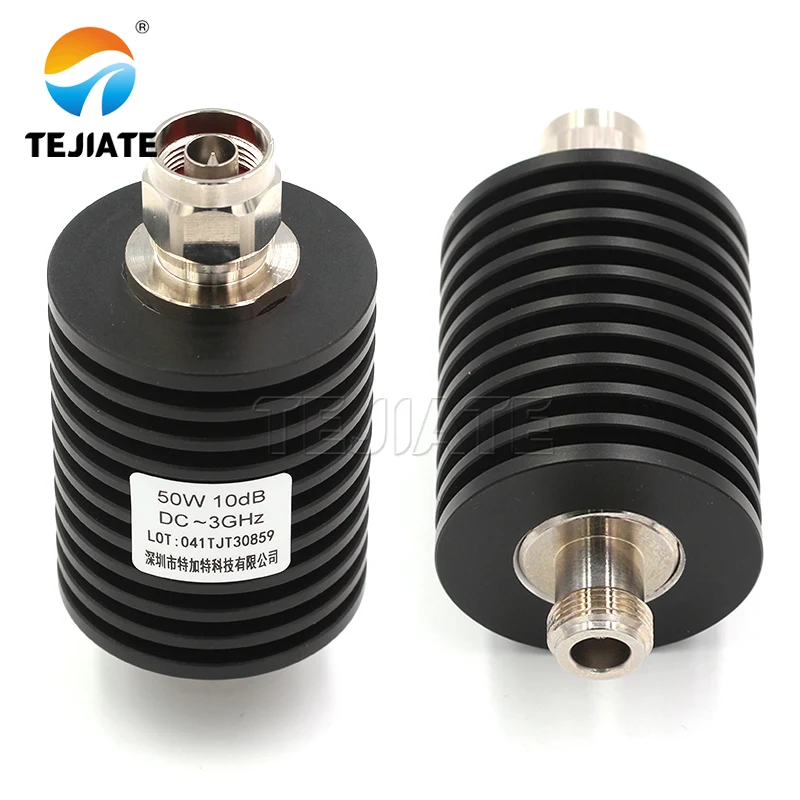 

1PCS N-type attenuator N-JK 50W attenuator DC-3GHz 5DB-50DB RF coaxial connector