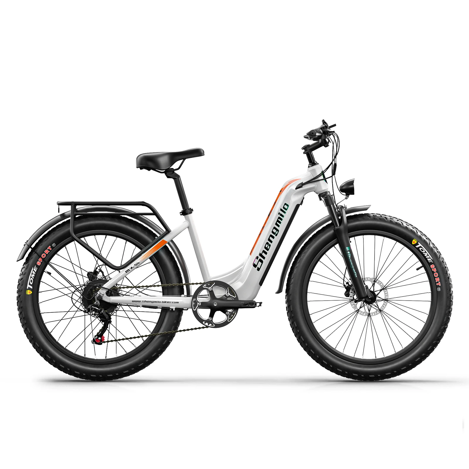 Vélo électrique de montagne Shengmilo MX06, 26 pouces, vitesse jusqu'à 42 km/h, moteur brushless 500W (1000W en crête), Fatbike, 48V 17.5Ah, autonomie électrique pure 40-50 km, vélo électrique adulte pour trajets urbains, freins à disque doubles. 1 Vélo électrique de montagne Shengmilo MX06, 26 pouces, vitesse jusqu'à 42 km/h, moteur brushless 500W (1000W en crête), Fatbike, 48V 17.5Ah, autonomie électrique pure 40-50 km, vélo électrique adulte pour trajets urbains, freins à disque doubles. 1