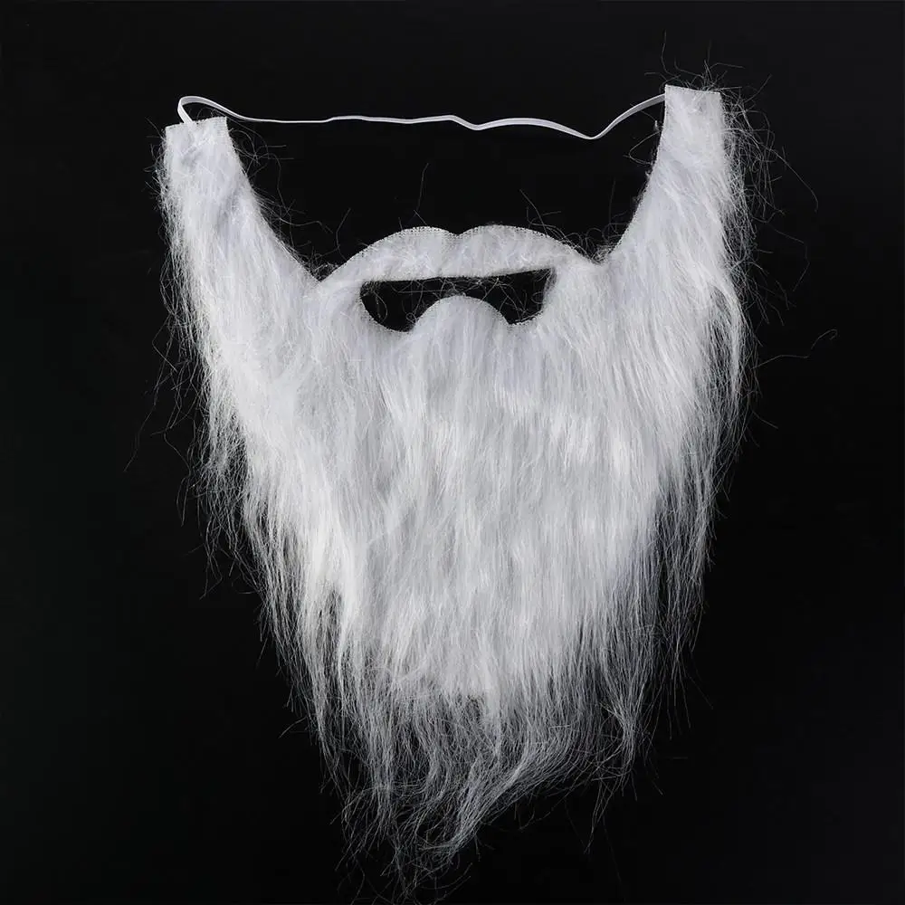 Artificial Beard Realistic Fake Beard Long Fluff Fake Beard Halloween Fake Mustache DIY Simulated Santa Claus Cosplay