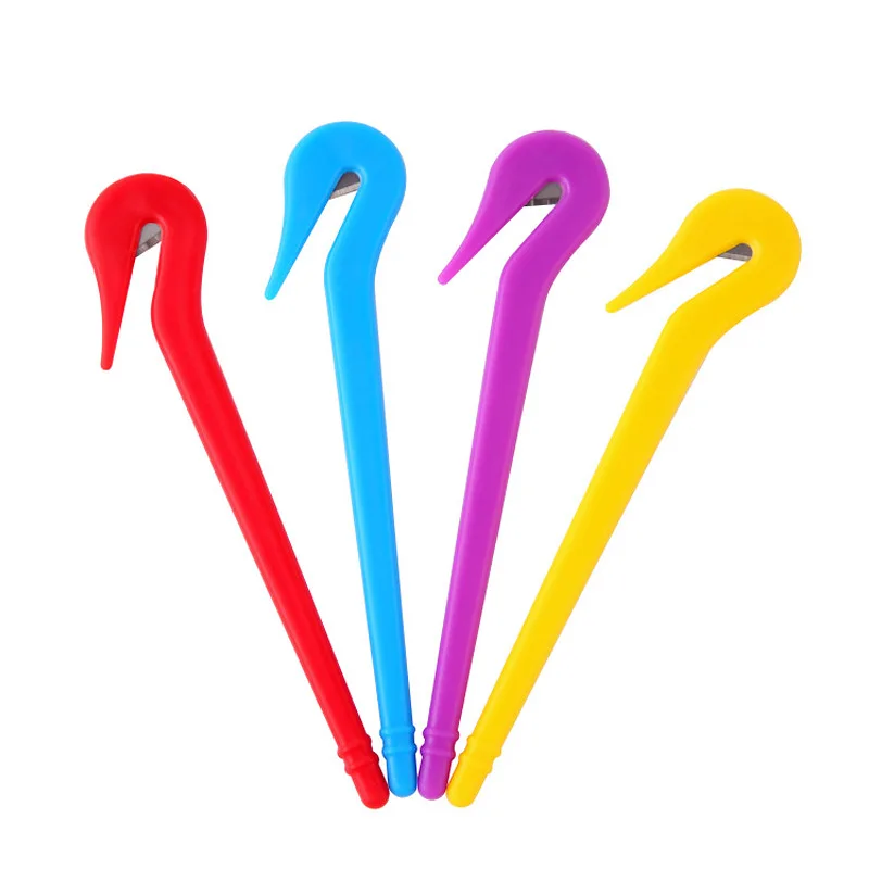5pcs set Disposable Hair Rubber Bands Safety Cutters Rubberbands Ties