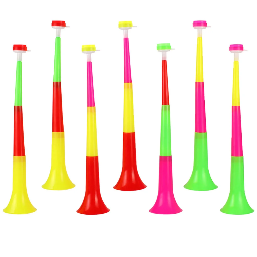 7 Pcs Props Children's Trumpet Toys for Toddlers Fan Cheer Bugle Plastic Noise Maker Sporting Events