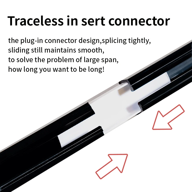 Self-Adhesive Curtain Track Kit No Drilling