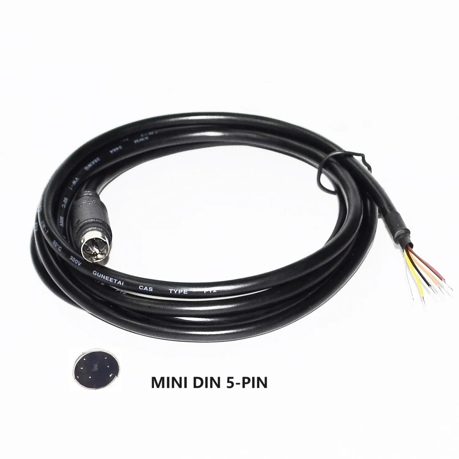 Mini DIN macho e fêmea conector, Programação PLC, Quebrando Cabo, 4 5 6 8 MD4 MD5 MD6 MD8