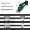 HECUS 2 IN 1 Cordless Electric Hedge Trimmer 20000rpm Handheld Household Lawn Mower Garden Power Tool For Makita 18V Battery 4