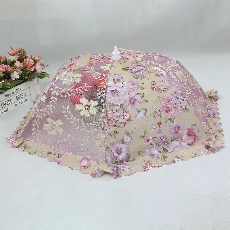 【HOT】 1PC Portable Umbrella Style Food Cover Anti Mosquito Meal Cover