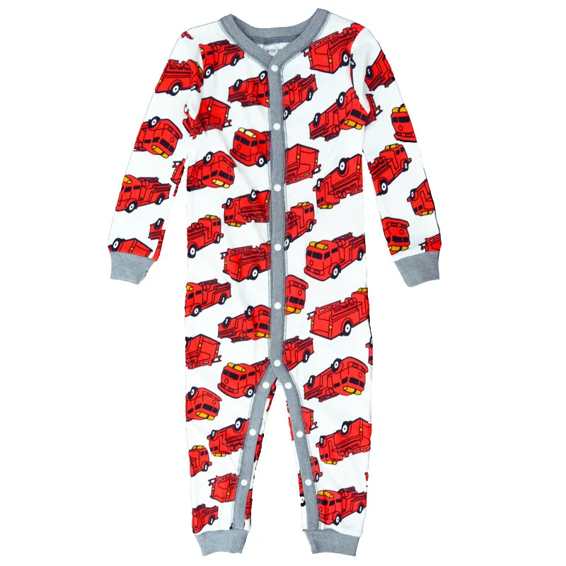 baby girl nightgowns Spring and summer boys pajamas girls cotton one-piece jumpsuit without feet baby zipper romper home clothes pajama sets affordable	 Sleepwear & Robes