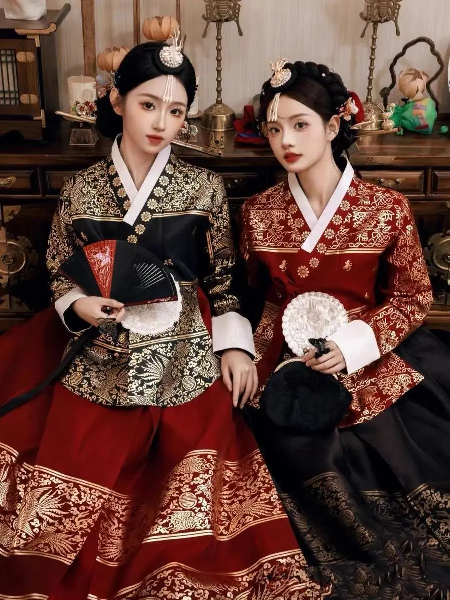 New High-end Yanji Korean Princess Palace Korean Hanbok Ethnic Performance Dress Travel Photography Clothes
