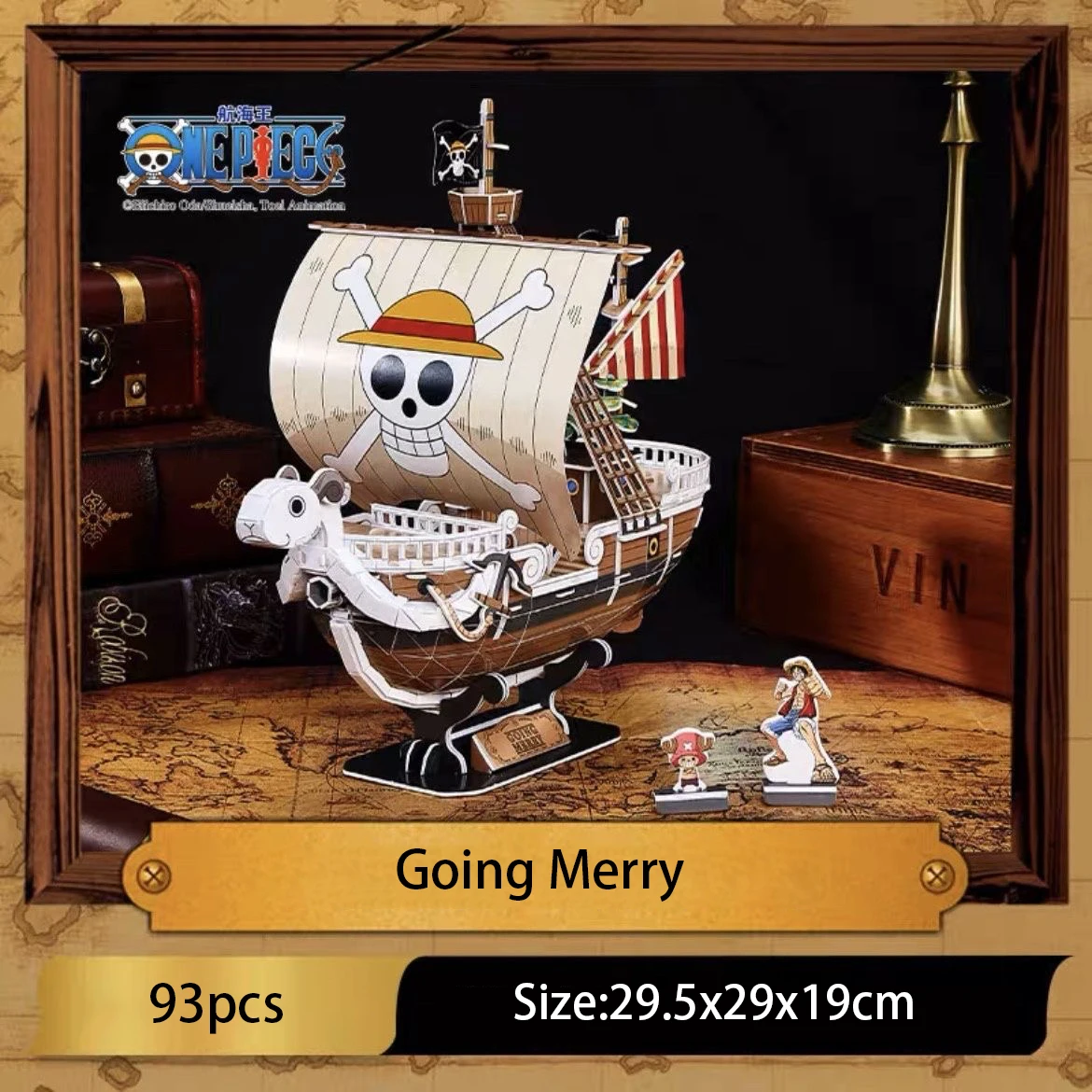 Bandai One Piece GOING MERRY Pirate Ship Golden Meri Merley Luffy  Assembling Action Figurals Brinquedos Model - AliExpress