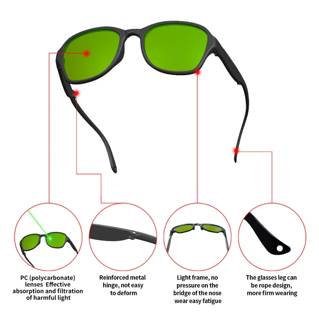 Sunglasses for Infrared Light XRay Protection Glasses Laser Security Goggles Eyewear UV IPI IR