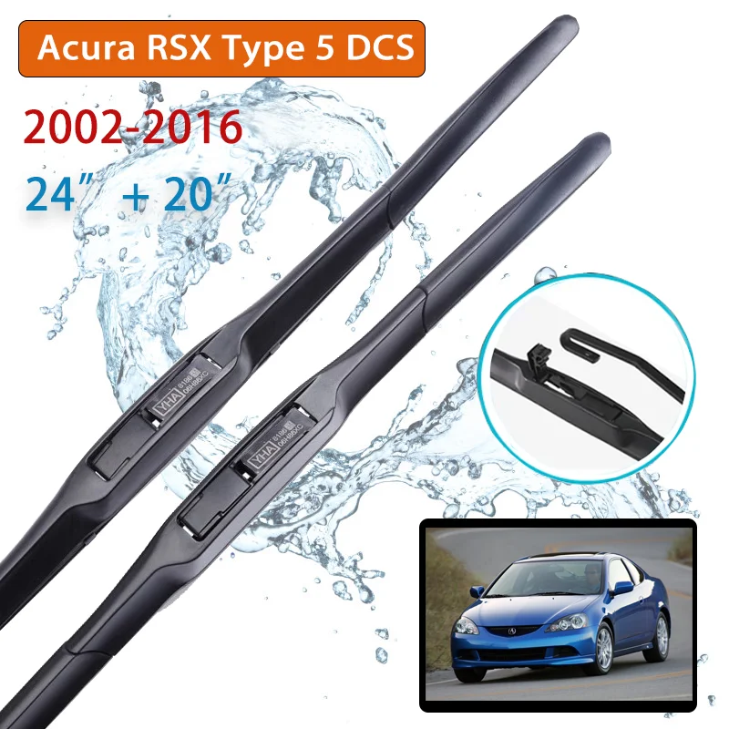 2pcsForAcuraRSX20022006FrontWindshieldWiperBladesWindscreen
